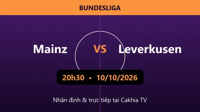 Nhận định Mainz vs Leverkusen 20h30 ngày 10/10/2026