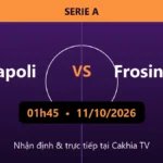 Nhận định Napoli vs Frosinone 01h45 ngày 11/10/2026