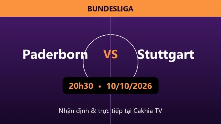 Nhận định Paderborn vs Stuttgart 20h30 ngày 10/10/2026